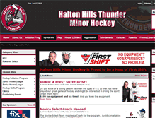 Tablet Screenshot of haltonhillsminorhockey.com